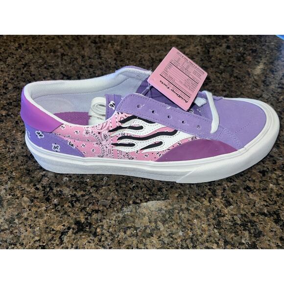 NWT Straye Logan Mixed Rag purple pink Flame Skateboard Shoes Men 10 Women 11.5 - Picture 11 of 13